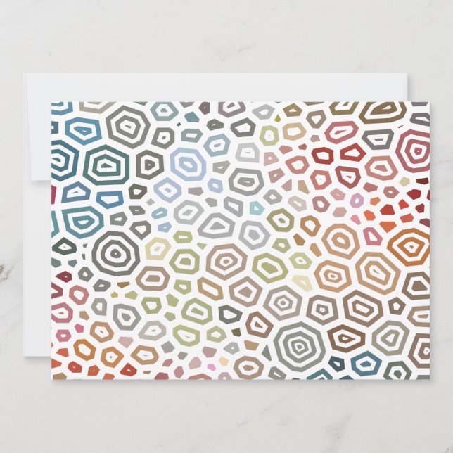 Cartes Pour Fêtes Annuelles Motif expérimental 6 (Devant)