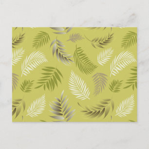 Cartes Pour Fêtes Annuelles Motif Feuille tropical 17