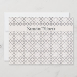 Cartes Pour Fêtes Annuelles Motif géométrique islamique beige