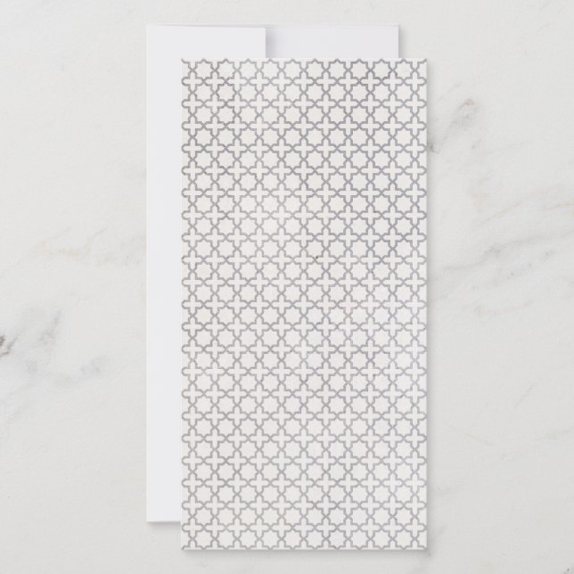 Cartes Pour Fêtes Annuelles Motif géométrique islamique beige (Devant)