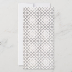 Cartes Pour Fêtes Annuelles Motif géométrique islamique beige