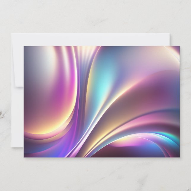 Cartes Pour Fêtes Annuelles Motif holographique (Devant)