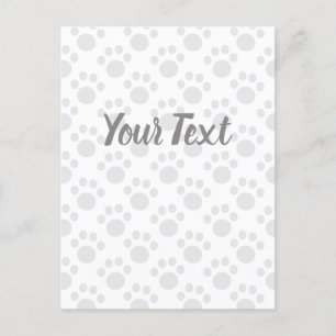 Cartes Pour Fêtes Annuelles Motif mignon Paw