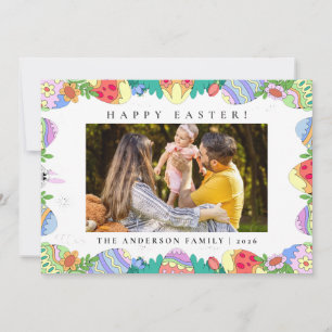 Cartes Pour Fêtes Annuelles Motif minimaliste élégant Joyeuses Pâques 1 Photo