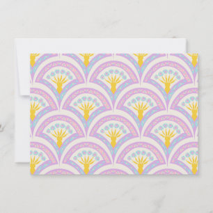 Cartes Pour Fêtes Annuelles Motif Pastel en Coquille