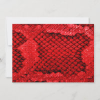 Motif poster de animal rouge  peau de serpent exot
