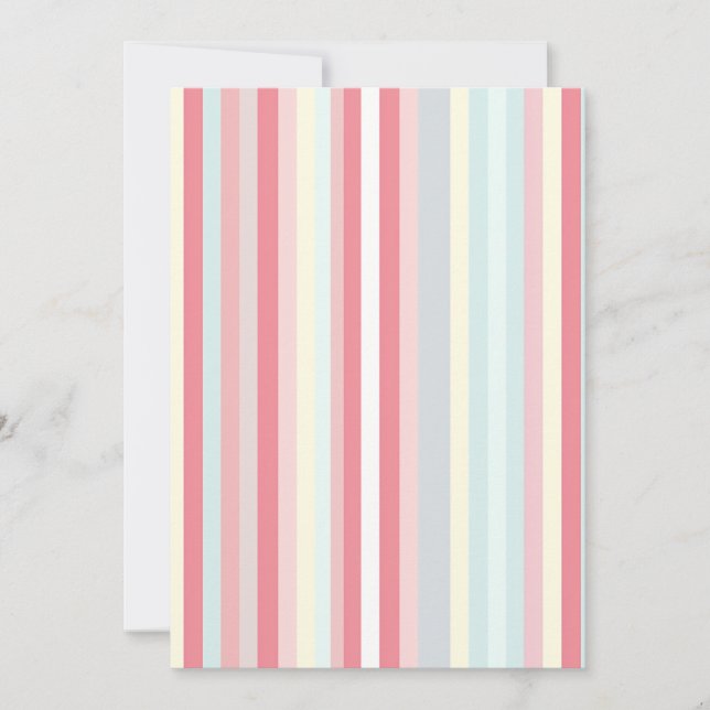 Cartes Pour Fêtes Annuelles Motif Sucre de canne Pastel Pink Xmas (Devant)