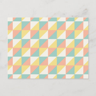 Cartes Pour Fêtes Annuelles Motif triangle Abstrait géométrique coloré