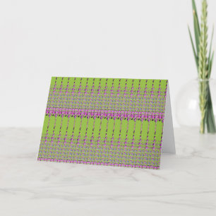 Cartes Pour Fêtes Annuelles Motif vert et rose abstrait