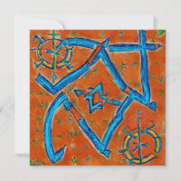 Motifs berbères amazigh, signes et symboles abstra