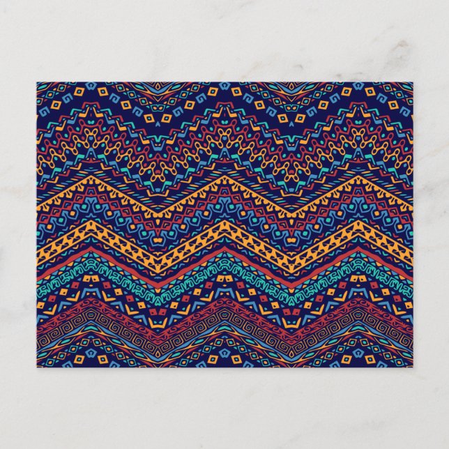 Cartes Pour Fêtes Annuelles Motifs ethniques (Devant)