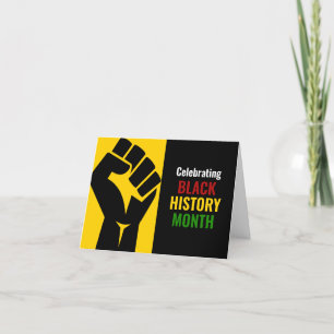 Cartes Pour Fêtes Annuelles Motivational Celebrational Black History Moth BHM