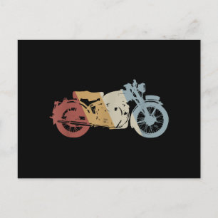 Cartes Pour Fêtes Annuelles Moto style rétro Vintage