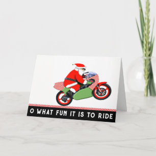 Cartes Pour Fêtes Annuelles Motocross de Noël