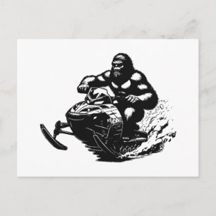 Cartes Pour Fêtes Annuelles Motoneige Bigfoot