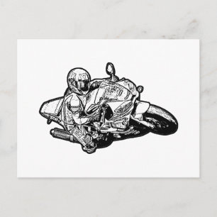 Cartes Pour Fêtes Annuelles Motorcycle