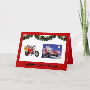 Cartes Pour Fêtes Annuelles Motorcycles Christmas Card