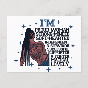 Cartes Pour Fêtes Annuelles Mots d'inspiration positifs affirmation Sista Bla