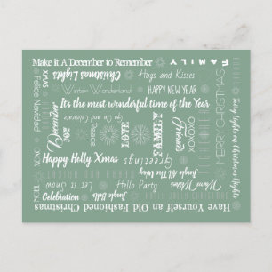 Cartes Pour Fêtes Annuelles Mots personnalisés Meilleurs voeux