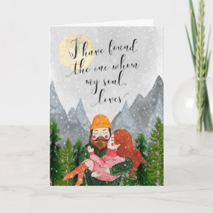 Cartes Pour Fêtes Annuelles mountains the one whom my soul lol card