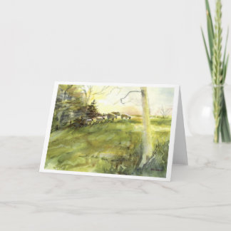 Cartes Pour Fêtes Annuelles Moutons de village de Sturbridge