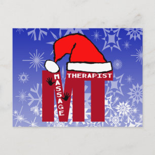 CARTES POUR FÊTES ANNUELLES MT PÈRE NOËL - MASSAGE THÉRAPEUTE CHRISTMAS PÈRE N