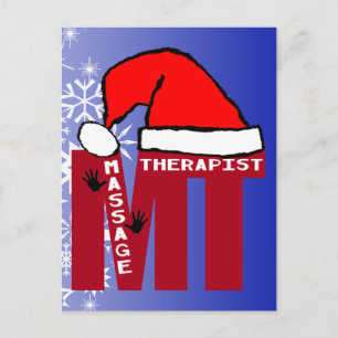 CARTES POUR FÊTES ANNUELLES MT PÈRE NOËL - MASSAGE THÉRAPEUTE CHRISTMAS PÈRE N
