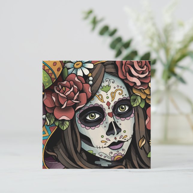 Cartes Pour Fêtes Annuelles Muerta (Debout devant)
