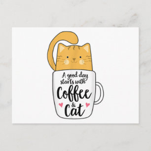 Cartes Pour Fêtes Annuelles Mug de café chat orange drôle amateur de chat 