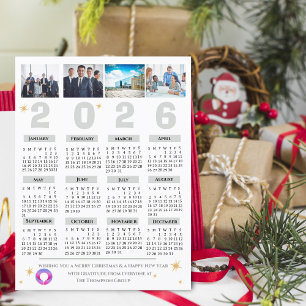 Cartes Pour Fêtes Annuelles Multi Photo Calendrier Entreprise Entreprise Entre