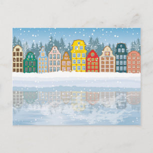 Cartes Pour Fêtes Annuelles Multicolored Christmas City