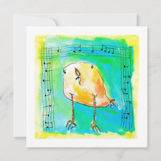 Cartes Pour Fêtes Annuelles Music Bird