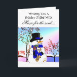 Cartes Pour Fêtes Annuelles Music for the soul<br><div class="desc">SmudgeArt's Christmas Snowmen Card Collection of delightful and colorful Snowmen for all of those special loved ones on your card giving list... .</div>