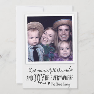 Cartes Pour Fêtes Annuelles Music & Joy Holiday Greetings