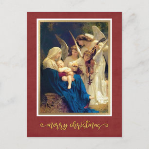 Cartes Pour Fêtes Annuelles Musique Classique d'Anges de la Nativité "Joyeux N