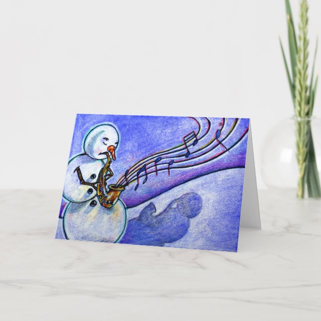 Cartes Pour Fêtes Annuelles Musique de Noël (Devant)