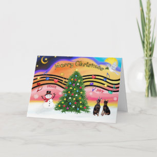 Cartes Pour Fêtes Annuelles Musique de Noël 2 - Miniatures (deux)