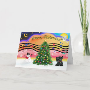 Cartes Pour Fêtes Annuelles Musique de Noël 2 - Scottish Terrier 12