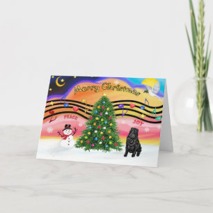 Cartes Pour Fêtes Annuelles Musique de Noël 2 - SharPei 6 (noir)