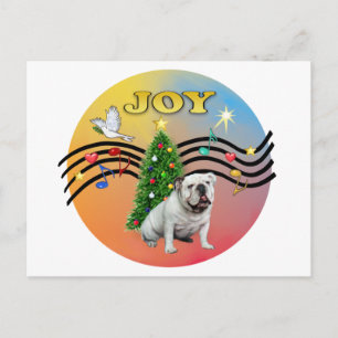 Cartes Pour Fêtes Annuelles Musique de Noël (R-Gr) - Bulldog anglais