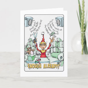 Cartes Pour Fêtes Annuelles Musique d'emballage de Noël d'elfe