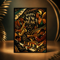 Musique Jazz Art Déco Bonne Année