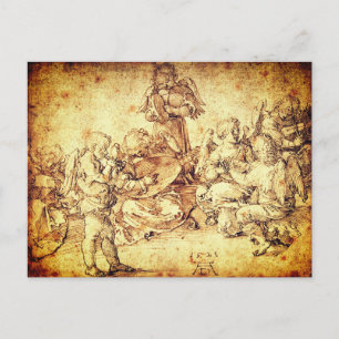 Cartes Pour Fêtes Annuelles Musique Making Angels par Albrecht Durer