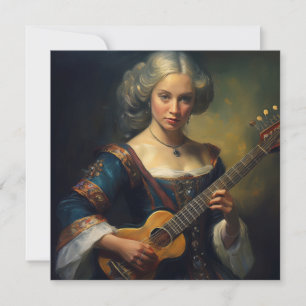 Cartes Pour Fêtes Annuelles Musique noblesse de l'IA