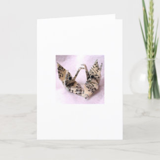 Cartes Pour Fêtes Annuelles Musique Peace Cranes