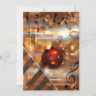Cartes Pour Fêtes Annuelles Musique piano vacances de professeur de voeux Cart