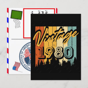 Cartes Pour Fêtes Annuelles Musique sur cassette rétro vintage 1980 Nostalgie