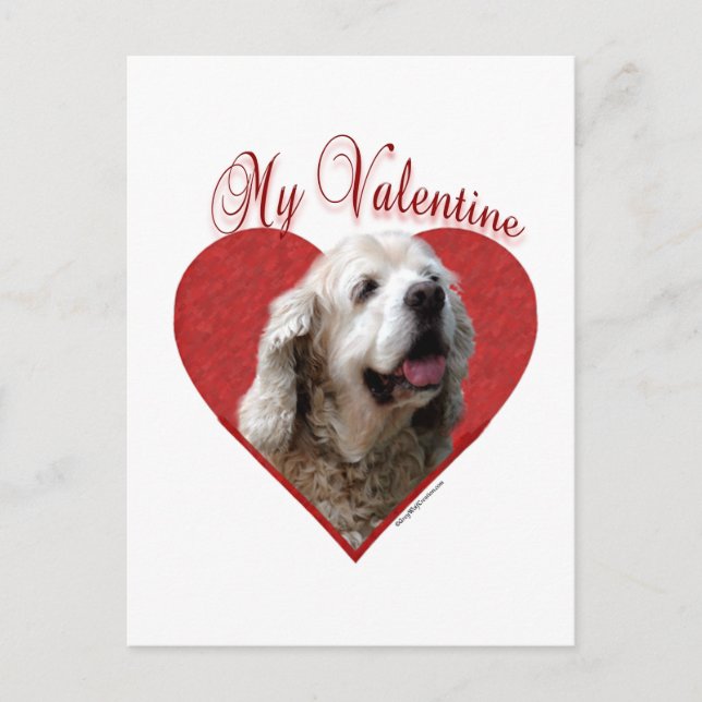 Cartes Pour Fêtes Annuelles My Buff Cocker Spaniel Valentine (Devant)