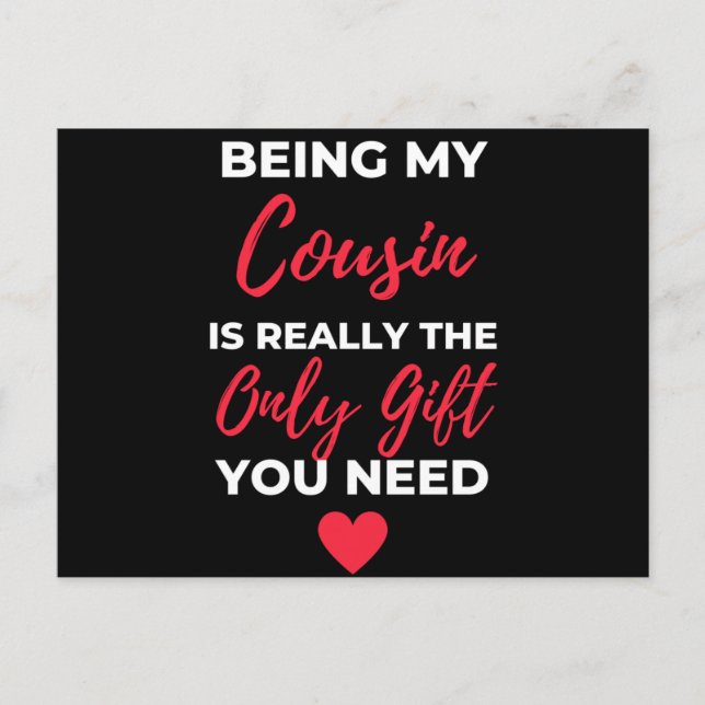 Cartes Pour Fêtes Annuelles My Cousin Is Really (Devant)