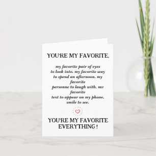 Cartes Pour Fêtes Annuelles My Everything : A Heart Card for All Occasions